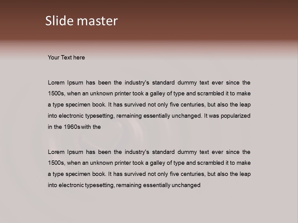 Cocoa Ripple Art PowerPoint Template