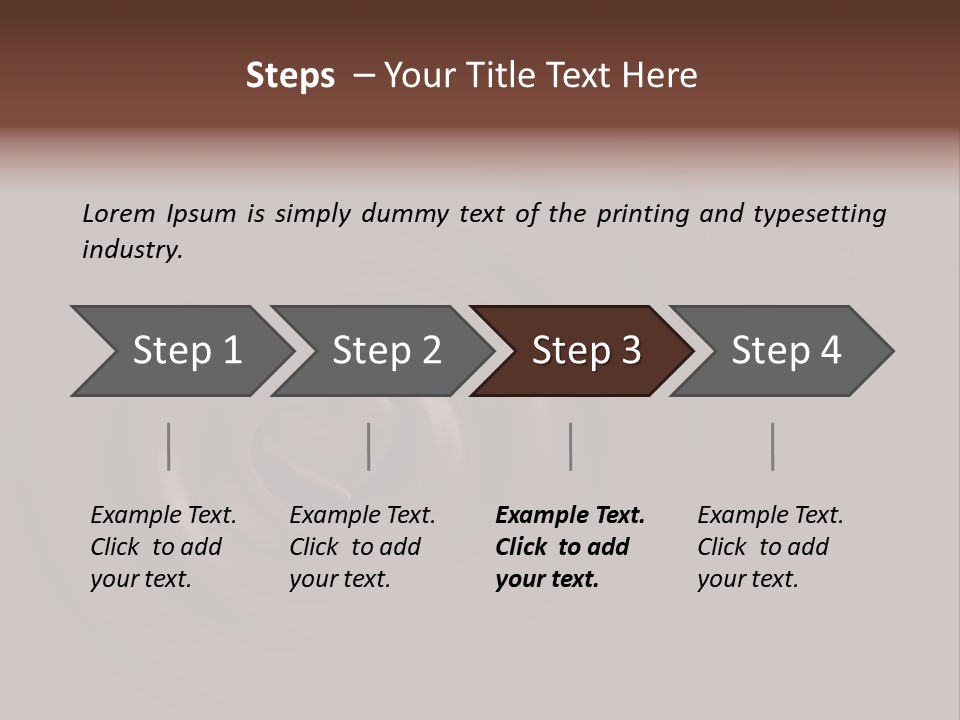 Cocoa Ripple Art PowerPoint Template