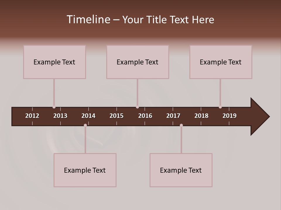 Cocoa Ripple Art PowerPoint Template