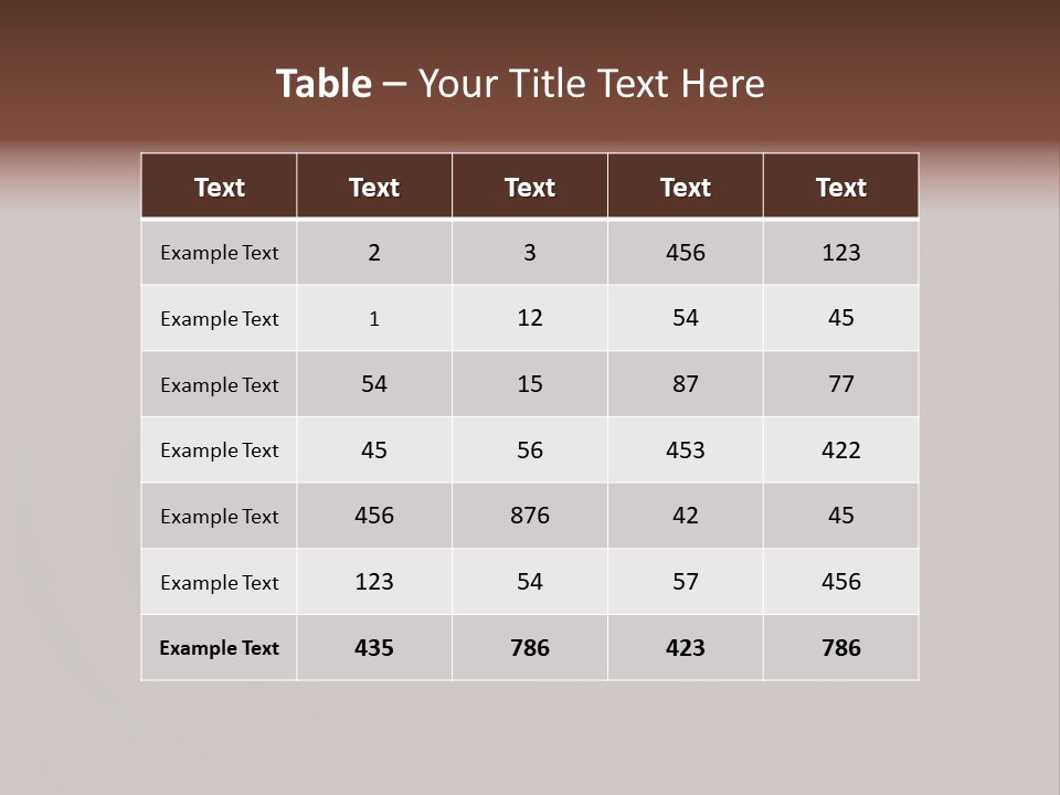 Cocoa Ripple Art PowerPoint Template