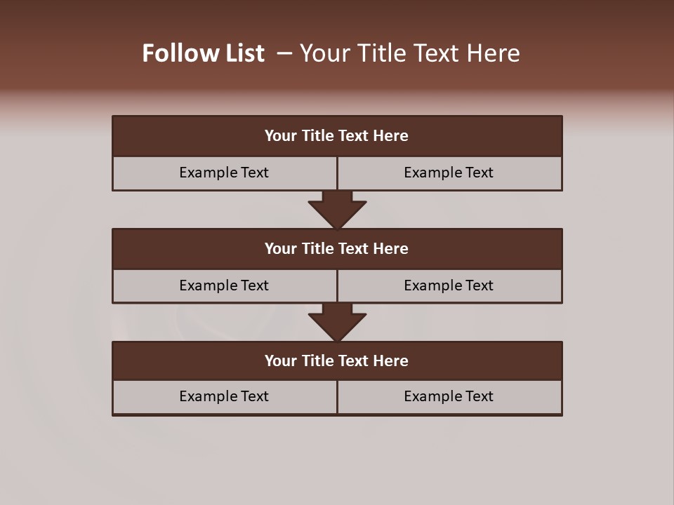 Cocoa Ripple Art PowerPoint Template