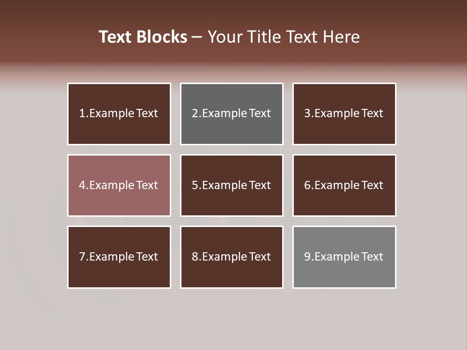 Cocoa Ripple Art PowerPoint Template