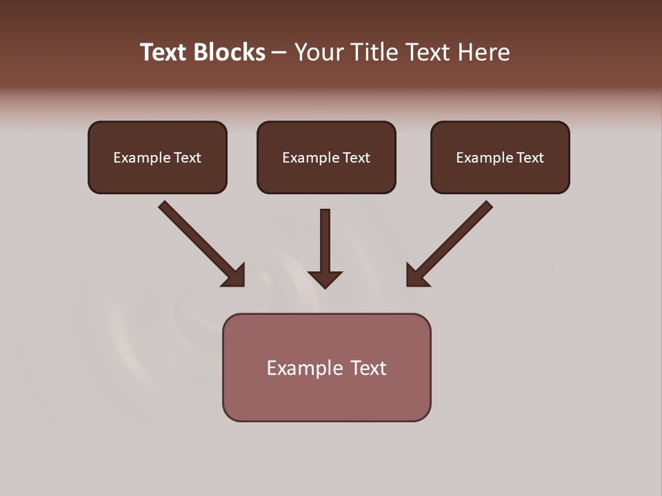 Cocoa Ripple Art PowerPoint Template