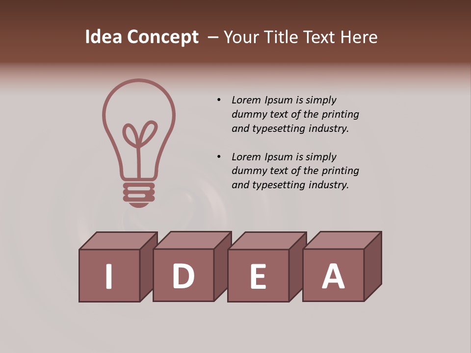 Cocoa Ripple Art PowerPoint Template