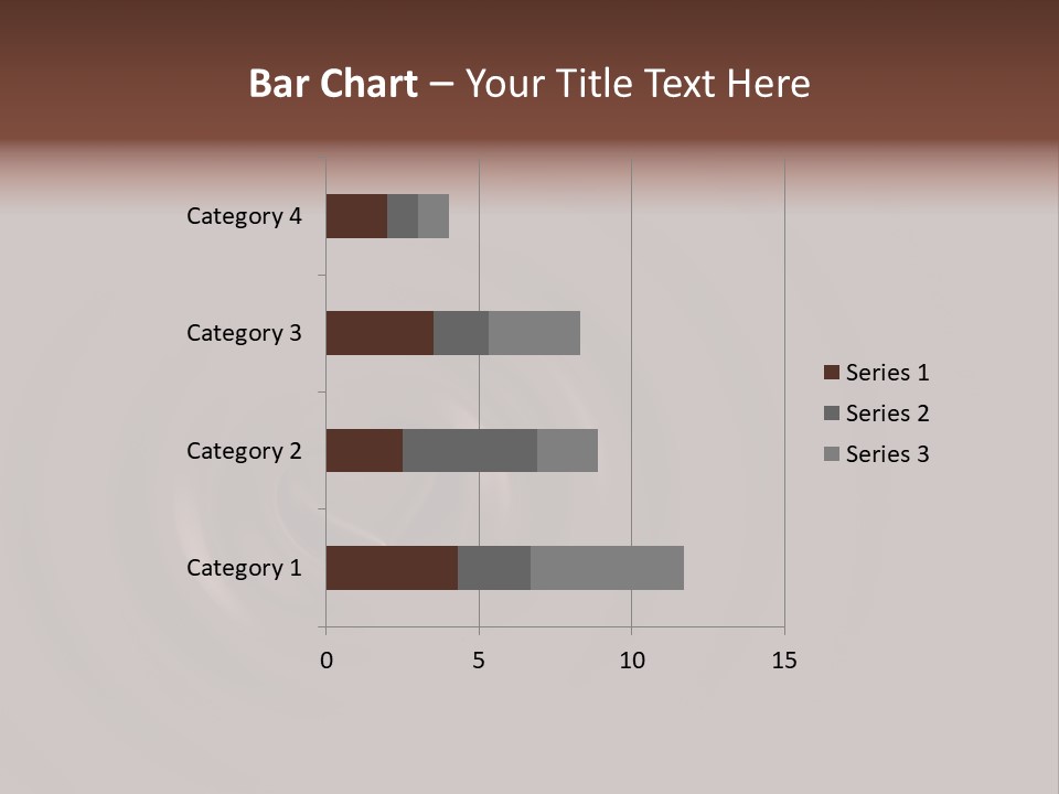 Cocoa Ripple Art PowerPoint Template