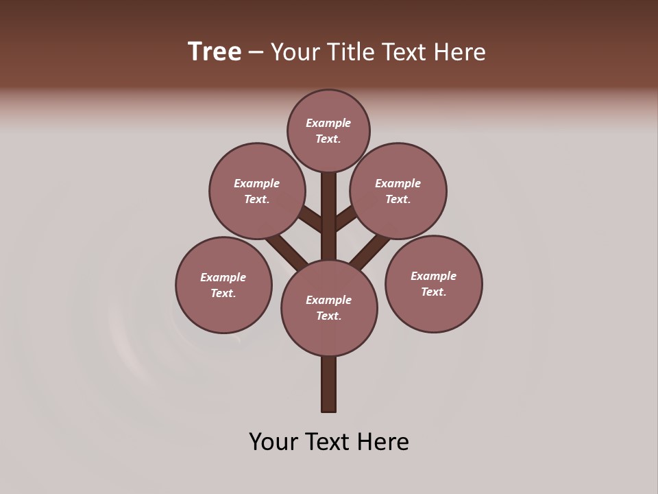 Cocoa Ripple Art PowerPoint Template