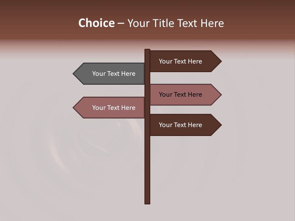 Cocoa Ripple Art PowerPoint Template