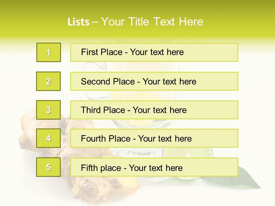 Naturheilkunde Vitamine Sud PowerPoint Template