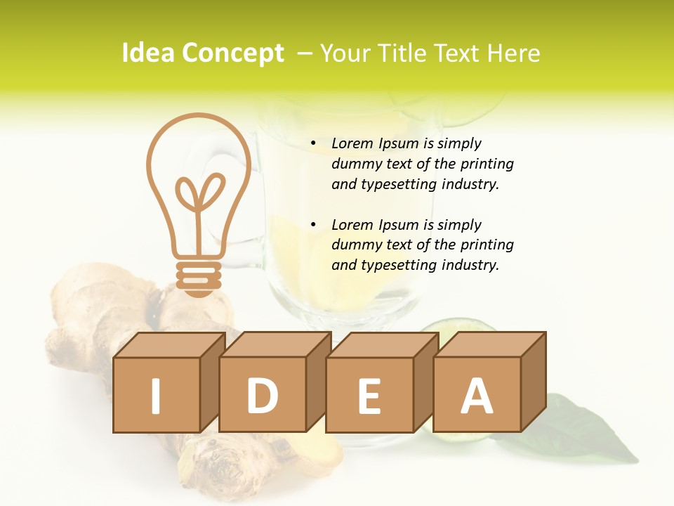 Naturheilkunde Vitamine Sud PowerPoint Template