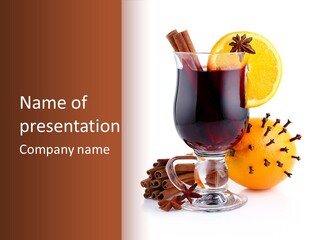 Shot Isolated Orange PowerPoint Template