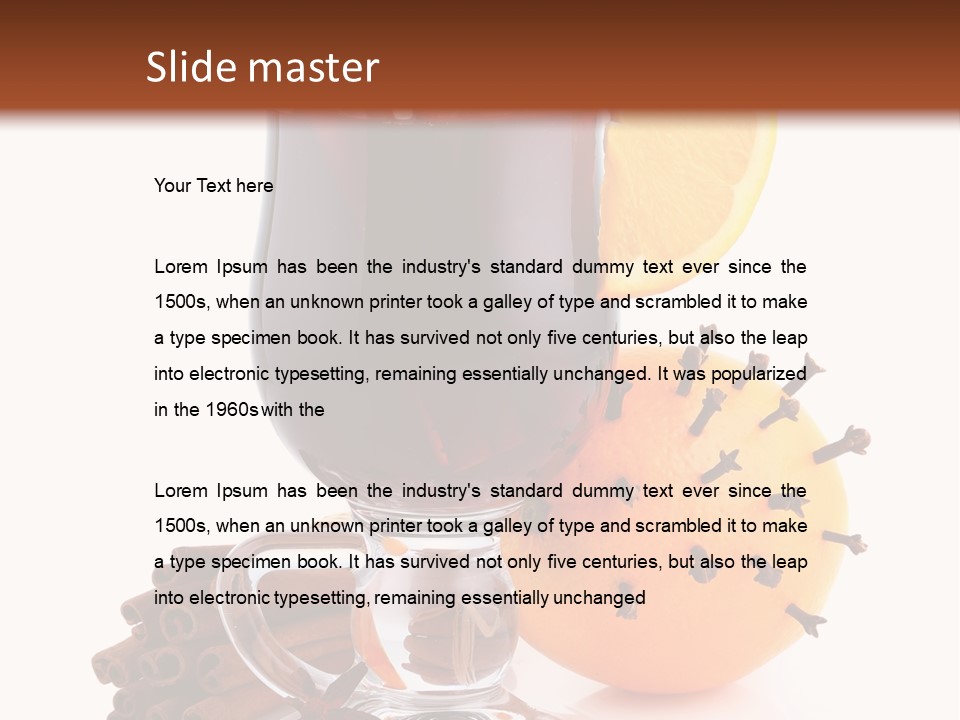 Shot Isolated Orange PowerPoint Template