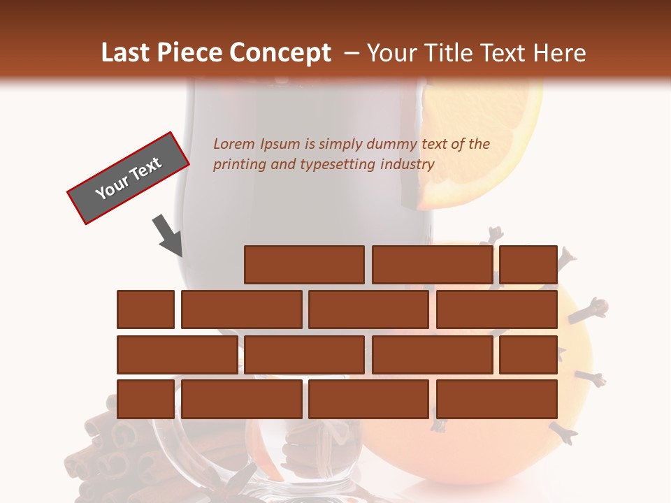 Shot Isolated Orange PowerPoint Template