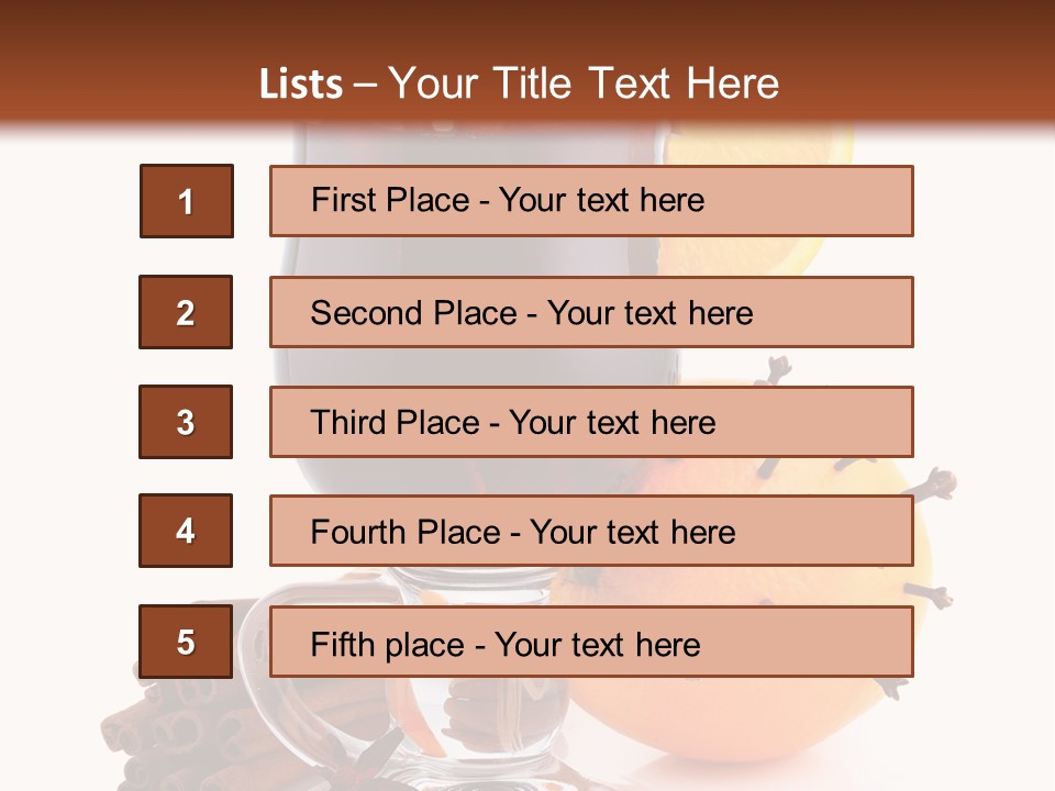 Shot Isolated Orange PowerPoint Template