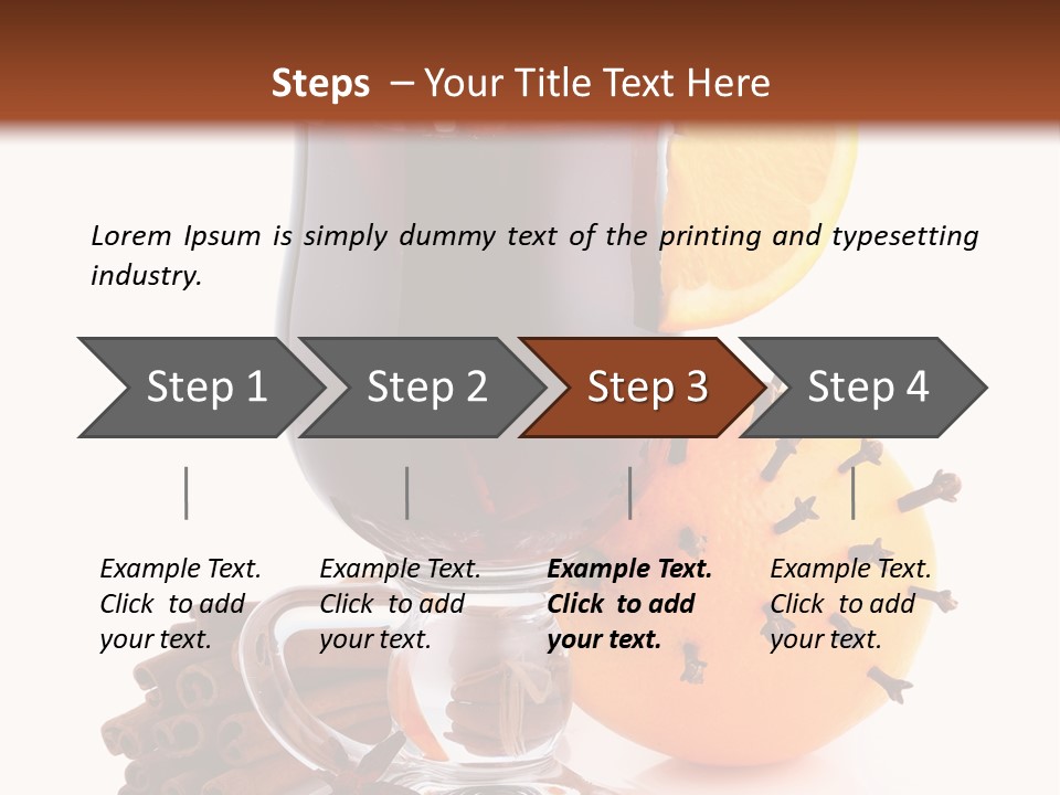Shot Isolated Orange PowerPoint Template