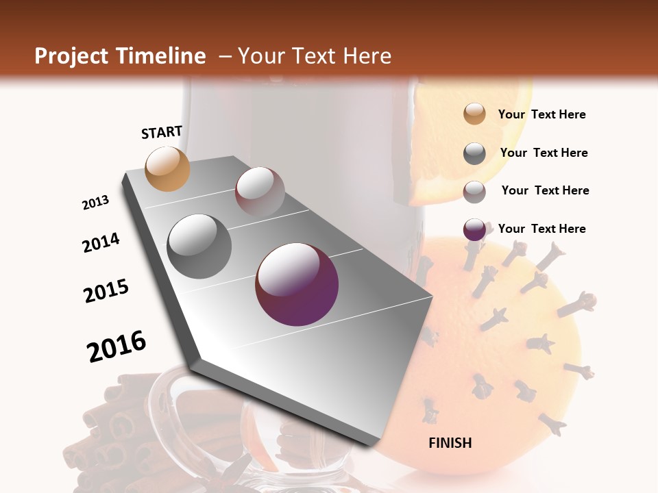 Shot Isolated Orange PowerPoint Template