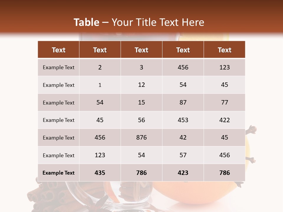 Shot Isolated Orange PowerPoint Template