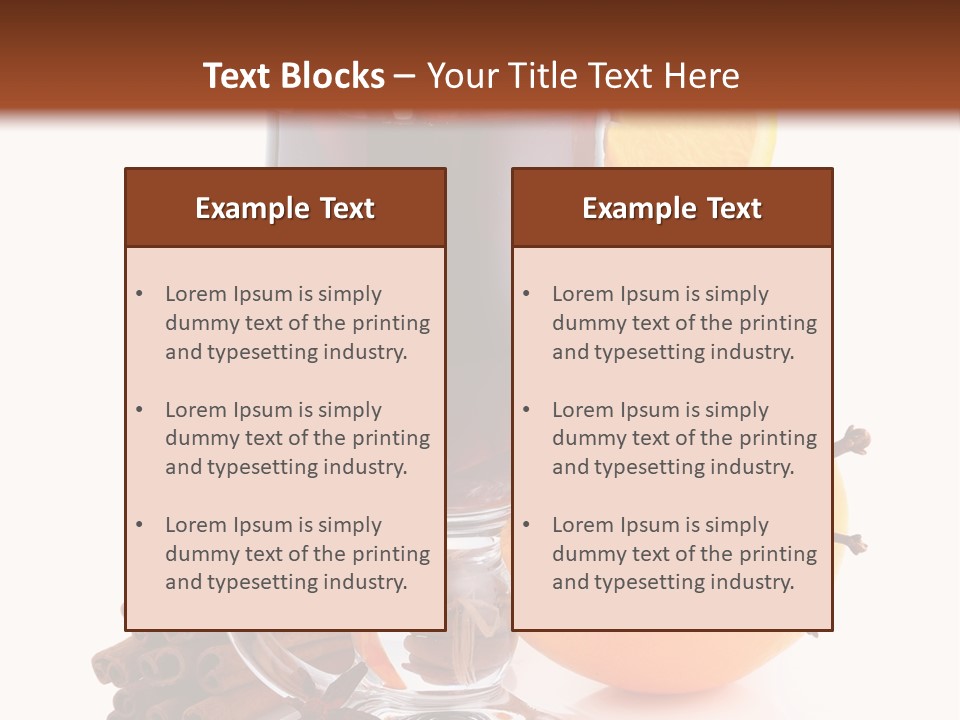 Shot Isolated Orange PowerPoint Template