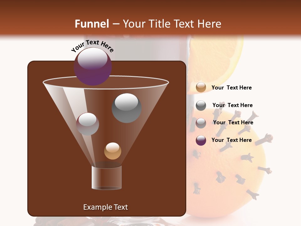 Shot Isolated Orange PowerPoint Template