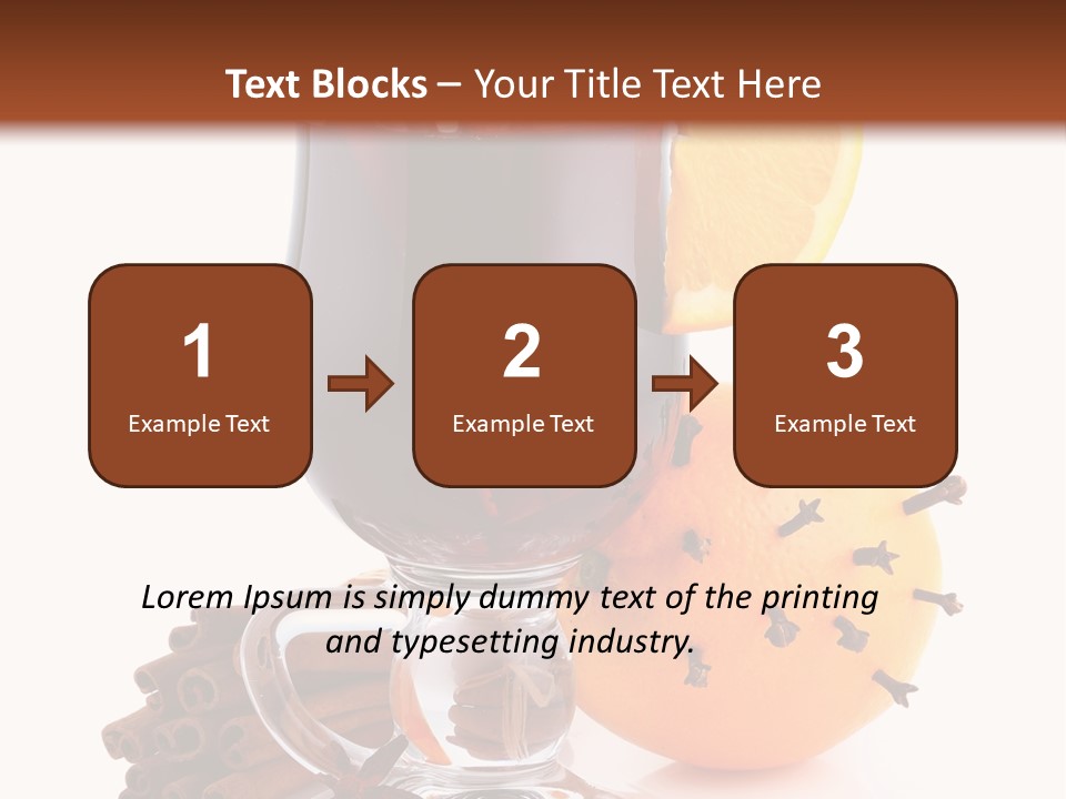 Shot Isolated Orange PowerPoint Template