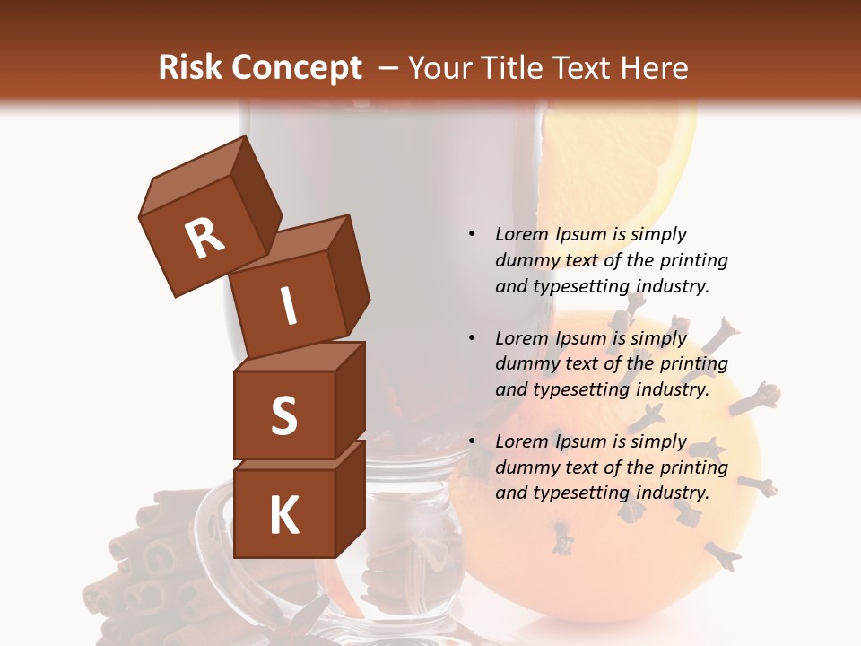 Shot Isolated Orange PowerPoint Template