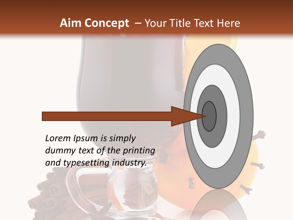 Shot Isolated Orange PowerPoint Template