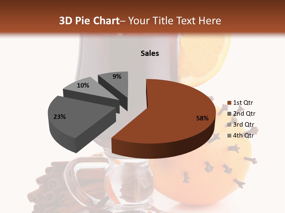 Shot Isolated Orange PowerPoint Template