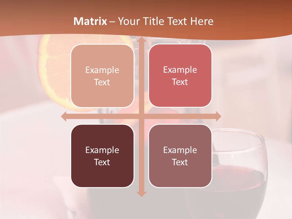 Defocused Closeup Cube PowerPoint Template