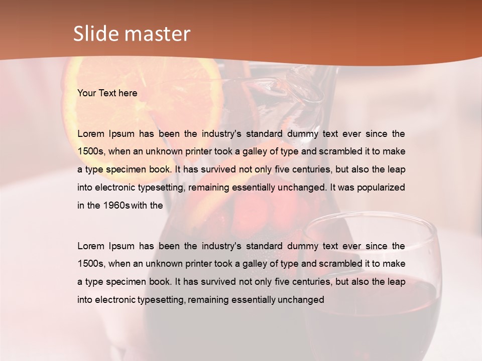 Defocused Closeup Cube PowerPoint Template