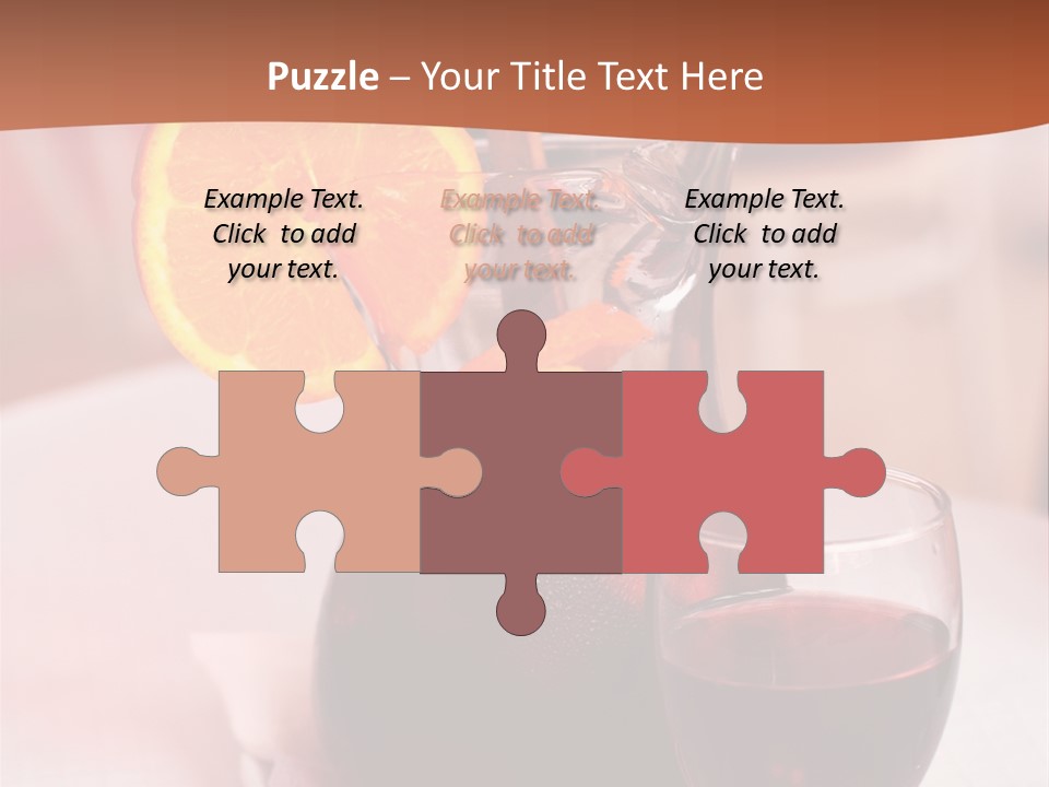 Defocused Closeup Cube PowerPoint Template