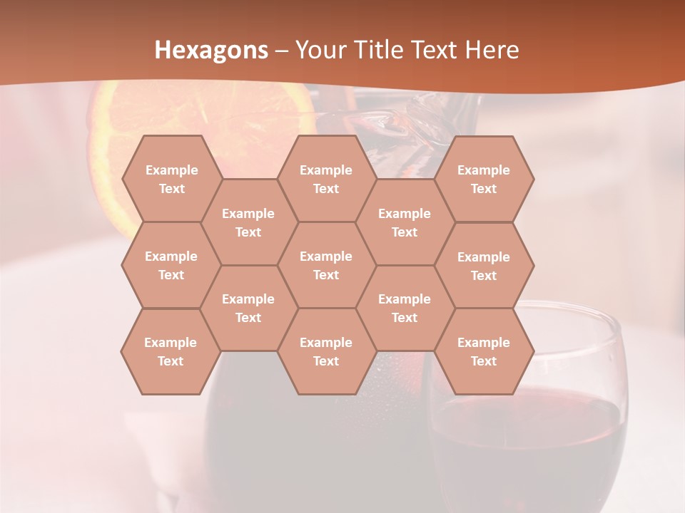 Defocused Closeup Cube PowerPoint Template