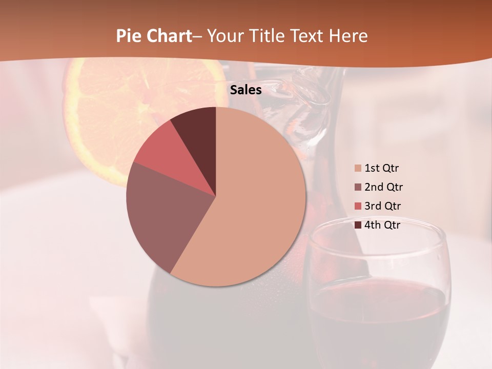 Defocused Closeup Cube PowerPoint Template