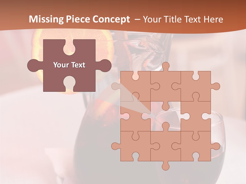 Defocused Closeup Cube PowerPoint Template