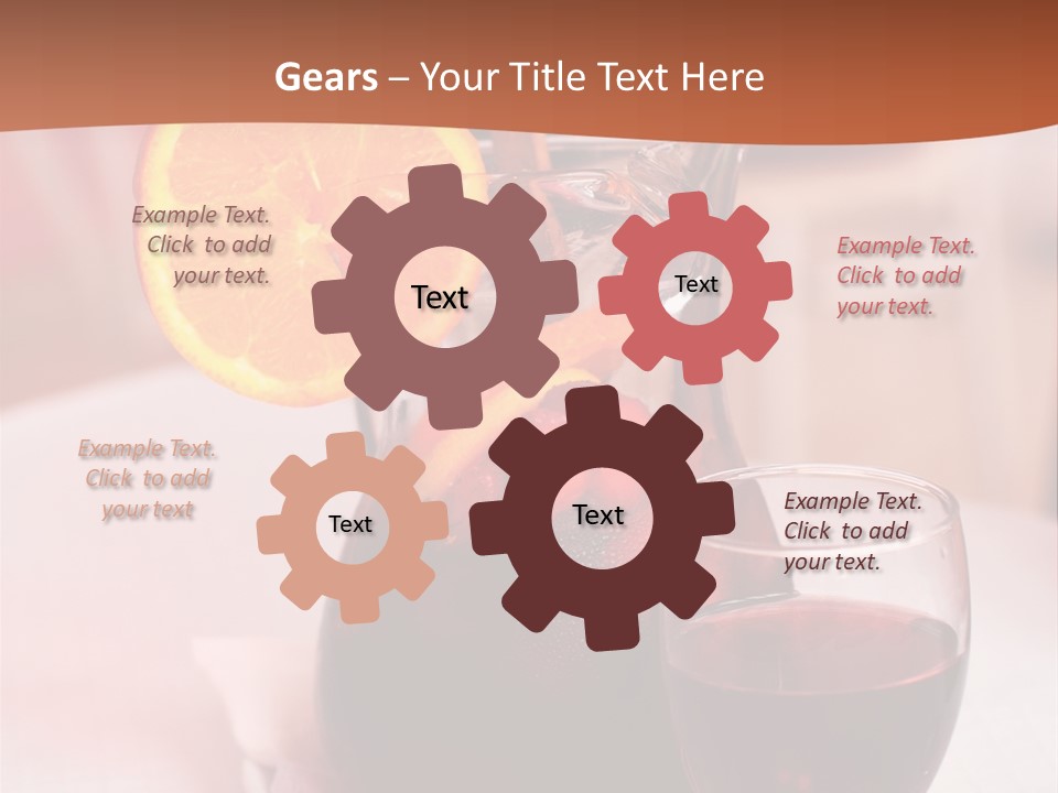 Defocused Closeup Cube PowerPoint Template