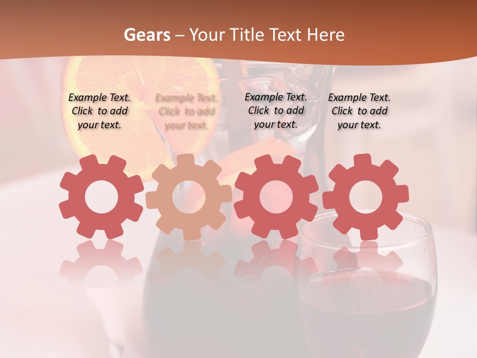 Defocused Closeup Cube PowerPoint Template