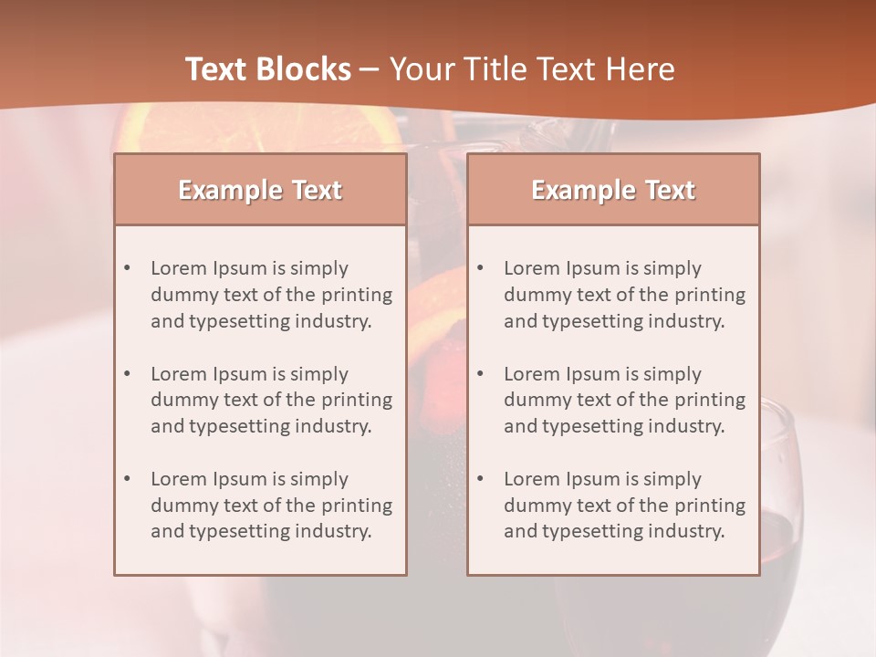 Defocused Closeup Cube PowerPoint Template