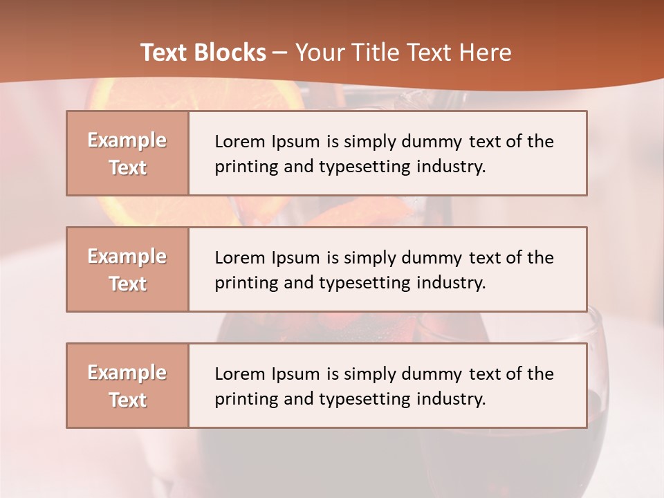 Defocused Closeup Cube PowerPoint Template