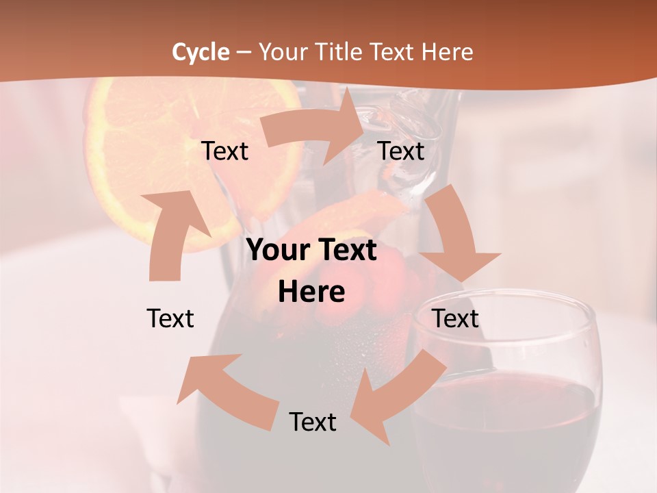 Defocused Closeup Cube PowerPoint Template