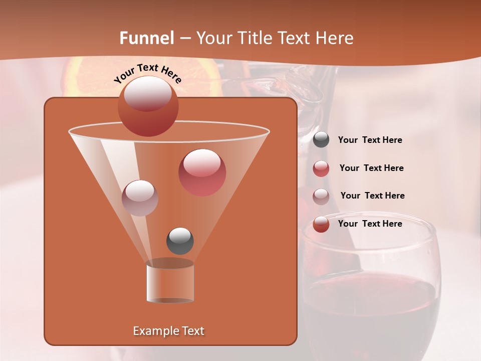 Defocused Closeup Cube PowerPoint Template