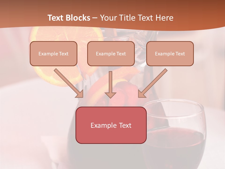 Defocused Closeup Cube PowerPoint Template