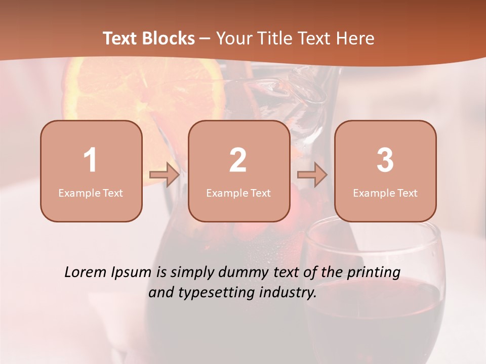 Defocused Closeup Cube PowerPoint Template