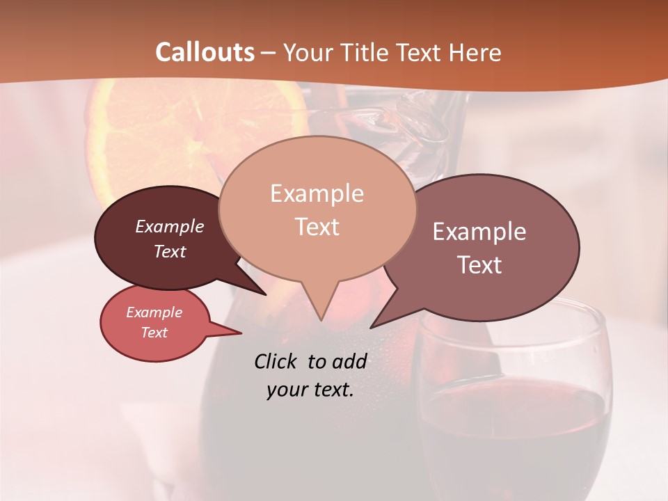Defocused Closeup Cube PowerPoint Template