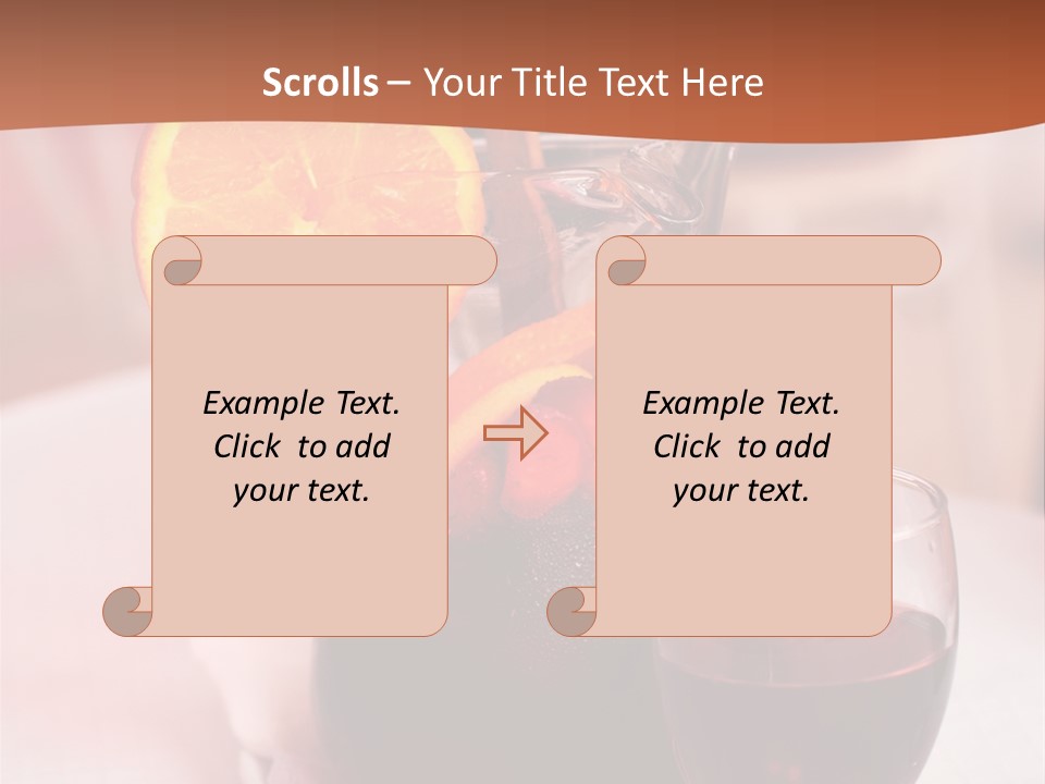 Defocused Closeup Cube PowerPoint Template