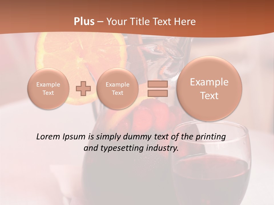 Defocused Closeup Cube PowerPoint Template