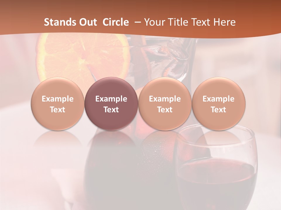 Defocused Closeup Cube PowerPoint Template