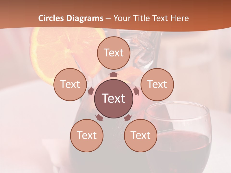 Defocused Closeup Cube PowerPoint Template