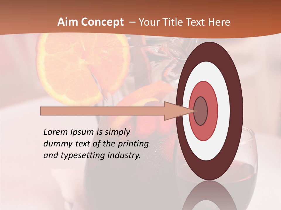 Defocused Closeup Cube PowerPoint Template