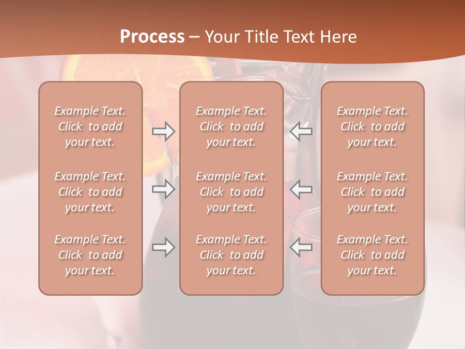 Defocused Closeup Cube PowerPoint Template