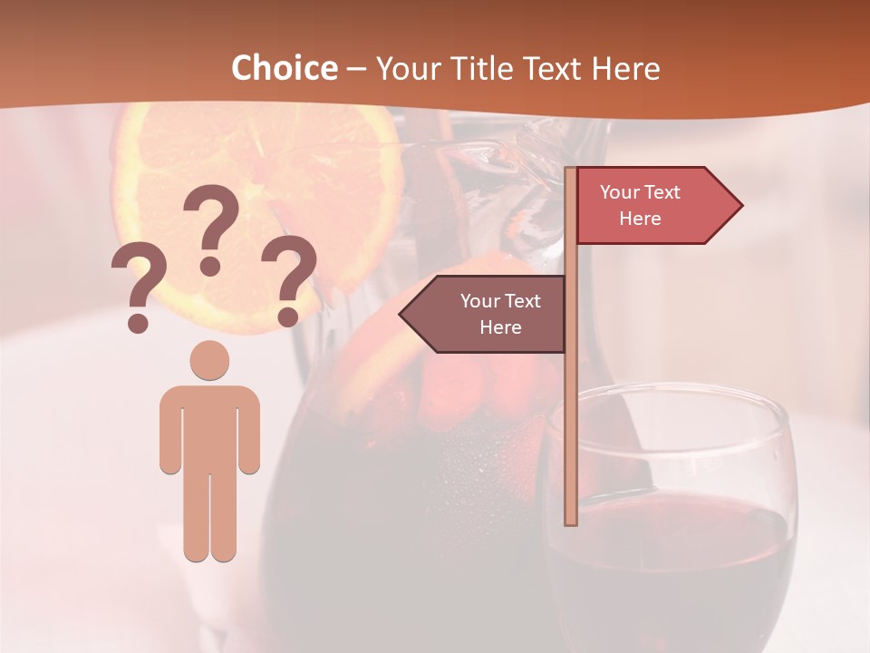 Defocused Closeup Cube PowerPoint Template