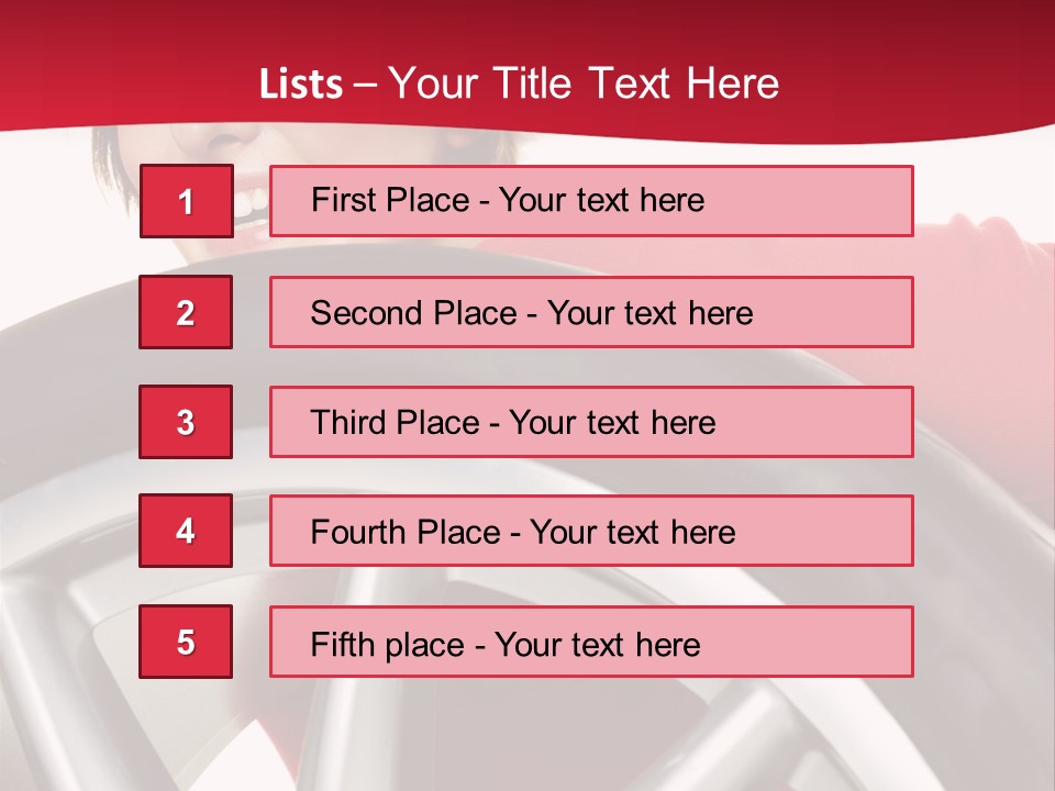 Erwartung Pkw Felgen PowerPoint Template