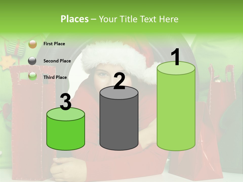 Weihnachtszeit Geschenke Alu PowerPoint Template